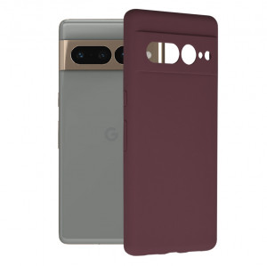 Husa telefon Google Pixel 7 Pro - Techsuit Soft Edge Silicone - Plum Violet - Img 1