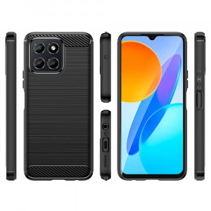 Husa telefon Honor X6 / X8 5G / 70 Lite - Techsuit Carbon Silicone - Black - Img 2