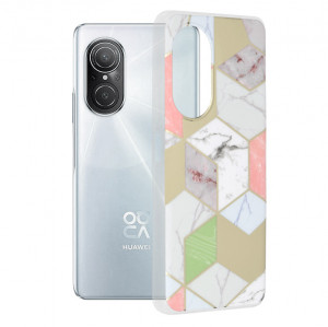 Husa telefon Huawei nova 9 SE - Techsuit Marble Series - Purple Hex - Img 1