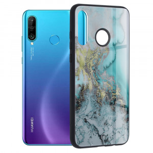 Husa telefon Huawei P30 lite / P30 lite New Edition - Techsuit Glaze Series - Blue Ocean - Img 1
