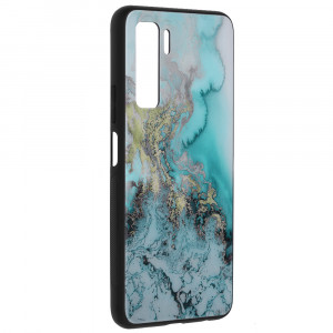 Husa telefon Huawei P40 Lite 5G - Techsuit Glaze Series - Blue Ocean - Img 4