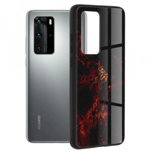 Husa telefon Huawei P40 Pro - Techsuit Glaze Series - Red Nebula - Img 1