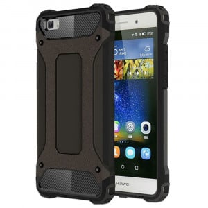 Husa telefon Huawei P8 Lite - Techsuit Hybrid Armor - Black - Img 1