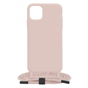 Husa telefon iPhone 11 Pro Max - Techsuit Crossbody Lanyard - Pink - Img 1