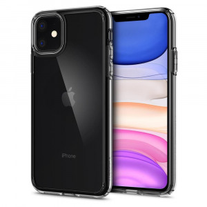 Husa telefon iPhone 11 - Spigen Ultra Hybrid - Crystal Clear