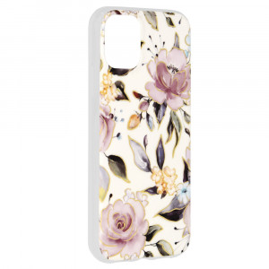 Husa telefon iPhone 11 - Techsuit Marble Series - Chloe White - Img 2