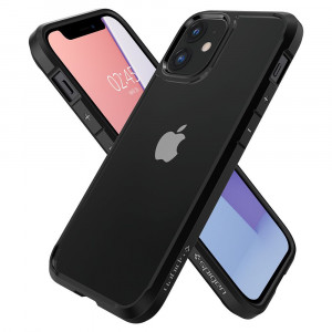 Husa telefon iPhone 12 mini - Spigen Ultra Hybrid - Matte Black - Img 3