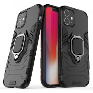Husa telefon iPhone 12 mini - Techsuit Silicone Shield - Black - Img 1