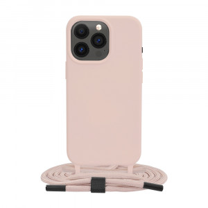 Husa telefon iPhone 13 Pro - Techsuit Crossbody Lanyard - Pink - Img 1