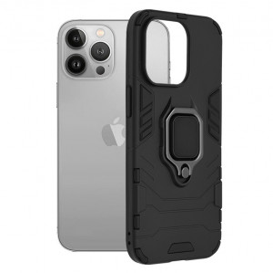 Husa telefon iPhone 13 Pro - Techsuit Silicone Shield - Black - Img 1