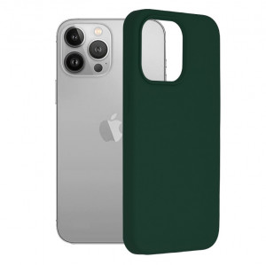Husa telefon iPhone 13 Pro - Techsuit Soft Edge Silicone - Dark Green - Img 1