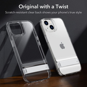 Husa telefon iPhone 14 Plus - ESR Air Shield Boost Kickstand - Clear - Img 3