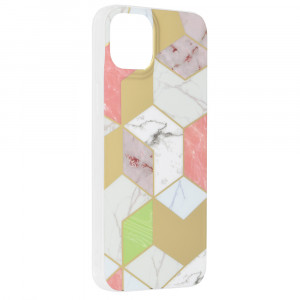 Husa telefon iPhone 14 Plus - Techsuit Marble Series - Purple Hex - Img 2