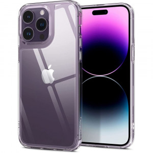 Husa telefon iPhone 14 Pro Max - Spigen Quartz Hybrid - Crystal Clear - Img 1