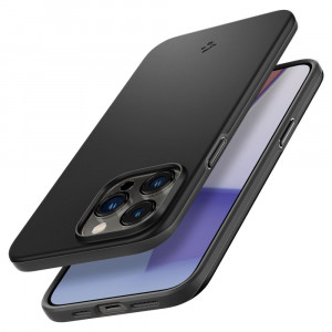 Husa telefon iPhone 14 Pro Max - Spigen Thin Fit - Black - Img 3