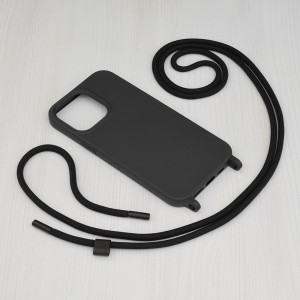 Husa telefon iPhone 14 Pro Max - Techsuit Crossbody Lanyard - Black - Img 2