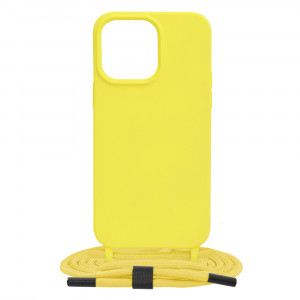 Husa telefon iPhone 14 Pro Max - Techsuit Crossbody Lanyard - Yellow - Img 1