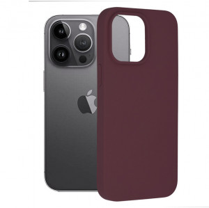 Husa telefon iPhone 14 Pro Max - Techsuit Soft Edge Silicone - Plum Violet - Img 1