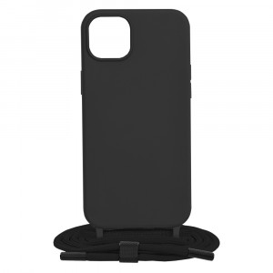 Husa telefon iPhone 15 Plus - Techsuit Crossbody Lanyard - Black - Img 1
