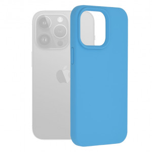 Husa telefon iPhone 15 Pro Max - Techsuit Soft Edge Silicone - Denim Blue