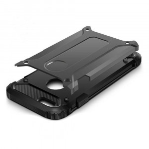 Husa telefon iPhone 6 Plus,6S Plus cu decupaj sticla - Techsuit Hybrid Armor - Black - Img 3