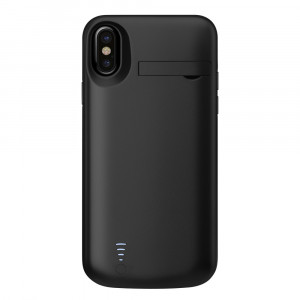Husa telefon iPhone X / XS cu Baterie de 5000mAh - Techsuit Power Pro - Black - Img 1