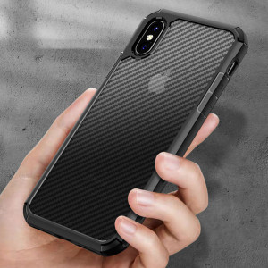 Husa telefon iPhone XS Max - Techsuit Carbon Fuse - Black - Img 4