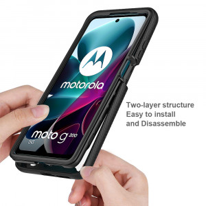 Husa telefon Motorola Moto G200 5G / Edge S30 5G + Folie - Techsuit Defense360 Pro - Black - Img 4