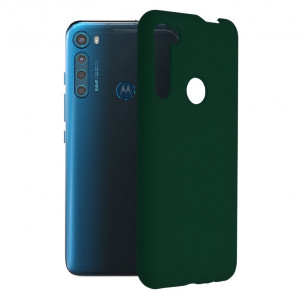 Husa telefon Motorola One Fusion Plus - Techsuit Soft Edge Silicone - Dark Green - Img 1