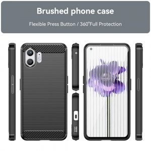Husa telefon Nothing Phone (2) - Techsuit Carbon Silicone - Black - Img 2