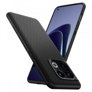 Husa telefon OnePlus 10 Pro - Spigen Liquid Air - Matte Black - Img 2