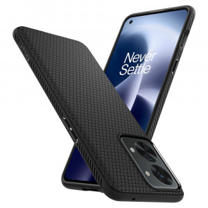Husa telefon OnePlus Nord 2T - Spigen Liquid Air - Matte Black - Img 2