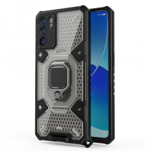 Husa telefon Oppo Reno6 5G - Techsuit Honeycomb Armor - Black - Img 2