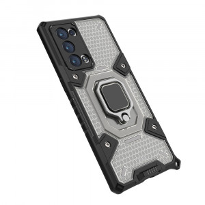 Husa telefon Oppo Reno6 Pro 5G (Snapdragon) - Techsuit Honeycomb Armor - Black - Img 4