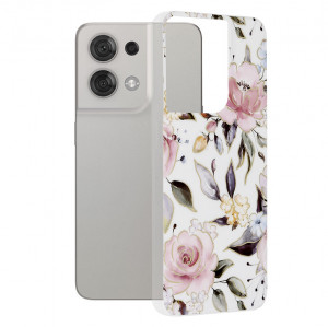 Husa telefon Oppo Reno8 - Techsuit Marble Series - Chloe White - Img 1
