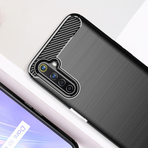 Husa telefon Realme 6 / 6s - Techsuit Carbon Silicone - Black - Img 4