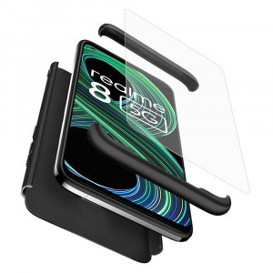 Husa telefon Realme 8 5G + Folie - GKK 360 - Black - Img 1