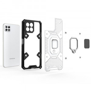 Husa telefon Samsung Galaxy A22 5G - Techsuit Honeycomb Armor - Black - Img 3