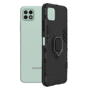 Husa telefon Samsung Galaxy A22 5G - Techsuit Silicone Shield - Black - Img 1