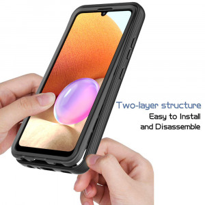 Husa telefon Samsung Galaxy A32 4G + Folie - Techsuit Defense360 Pro - Black - Img 3