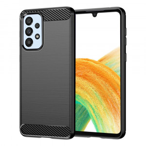 Husa telefon Samsung Galaxy A33 5G - Techsuit Carbon Silicone - Black - Img 1