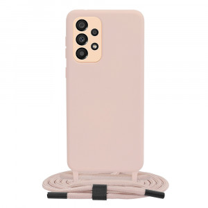 Husa telefon Samsung Galaxy A33 5G - Techsuit Crossbody Lanyard - Pink - Img 1