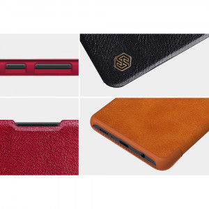 Husa telefon Samsung Galaxy A42 5G - Nillkin QIN Leather Case - Brown - Img 4
