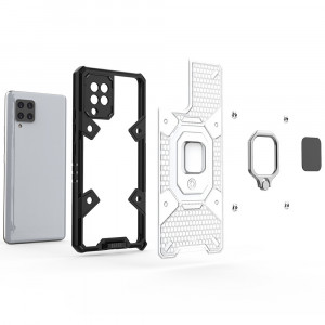 Husa telefon Samsung Galaxy A42 5G - Techsuit Honeycomb Armor - Black - Img 3