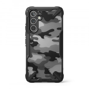 Husa telefon Samsung Galaxy A54 - Ringke Fusion X Design - Camo Black - Img 2
