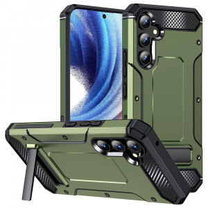 Husa telefon Samsung Galaxy A54 - Techsuit Hybrid Armor Kickstand - Green