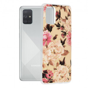 Husa telefon Samsung Galaxy A71 4G - Techsuit Marble Series - Mary Berry Nude - Img 1