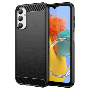 Husa telefon Samsung Galaxy M14 - Techsuit Carbon Silicone - Black - Img 1