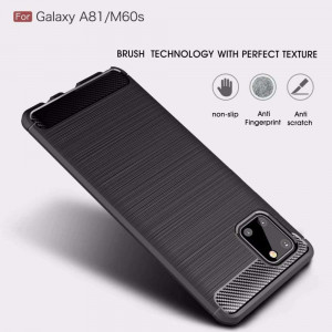 Husa telefon Samsung Galaxy Note 10 Lite - Techsuit Carbon Silicone - Black - Img 2