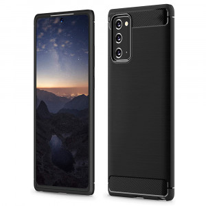 Husa telefon Samsung Galaxy Note 20 / Note 20 5G - Techsuit Carbon Silicone - Black - Img 1